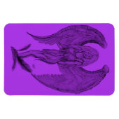Magnet Flexible Angel - Design noir et violet (Horizontal)