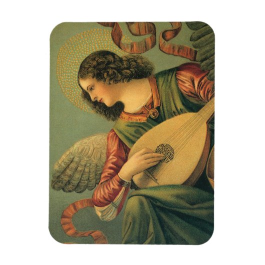 Magnet Flexible Angel Musician, Melozzo da Forli, Art Renaissance (Vertical)