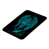 Magnet Flexible Angel perdu en amour, noir et vert Design (Côté Gauche)
