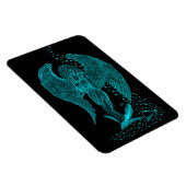Magnet Flexible Angel perdu en amour, noir et vert Design (Côté Droit)