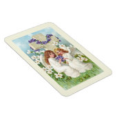 Magnet Flexible Anges Mignons Avec Croix Et Fleurs (Côté Droit)