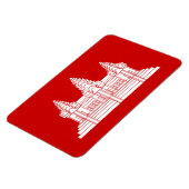 Magnet Flexible Angkor Vat Cambodgien / Drapeau Khmer (Côté Gauche)