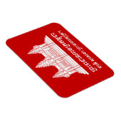 Magnet Flexible Angkor Vat Cambodgien / Khmer Drapeau avec devise (Côté Droit)