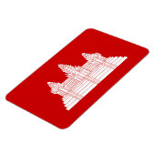 Magnet Flexible Angkor Vat Ver.2.0. Temple khmer (Côté Gauche)