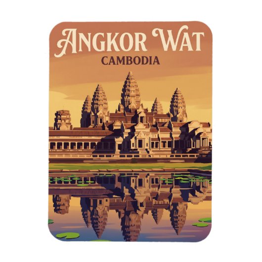 Magnet Flexible Angkor Wat Cambodge (Vertical)