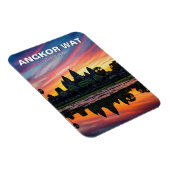 Magnet Flexible Angkor Wat Cambodia Sunset (Côté Droit)
