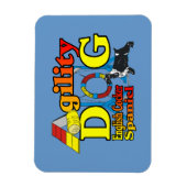 Magnet Flexible Anglais Cocker Spaniel Agilité (Vertical)