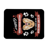 Magnet Flexible Anglais Cocker Spaniel Chien Parties scintillant c (Horizontal)