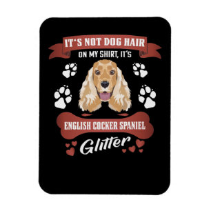 Magnet Flexible Anglais Cocker Spaniel Chien Parties scintillant c