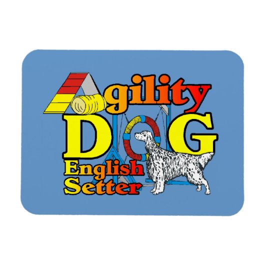 Magnet Flexible Anglais Setter Agility (Horizontal)