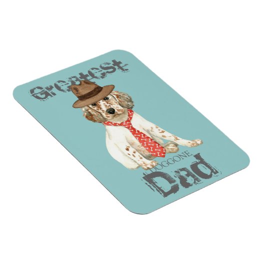 Magnet Flexible Anglais Setter Papa (Côté Droit)