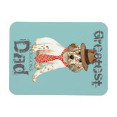 Magnet Flexible Anglais Setter Papa (Horizontal)