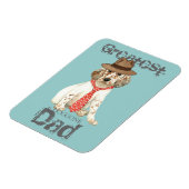 Magnet Flexible Anglais Setter Papa (Côté Gauche)