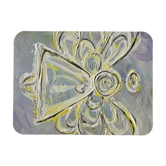 Magnet Flexible Angle Guardian blanc et argent sur mesure (Horizontal)