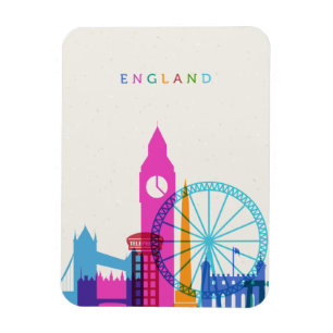 Magnet Flexible Angleterre Skyline