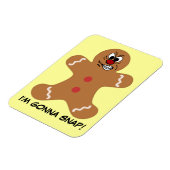Magnet Flexible Angry Gingerbread Homme Cookie (Côté Gauche)