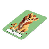 Magnet Flexible Animal Flashcard Lion/Cub, enfants, animaux, appre (Côté Gauche)
