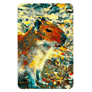 Magnet Flexible AnimalArt_Capybara_003