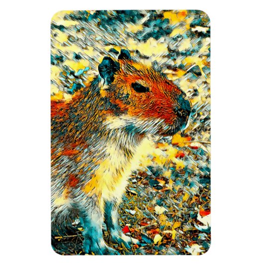 Magnet Flexible AnimalArt_Capybara_003 (Vertical)