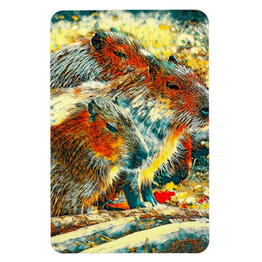 Magnet Flexible AnimalArt_Capybara_005 (Vertical)