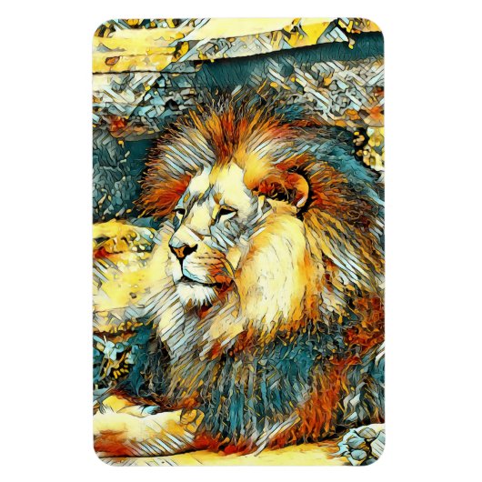 Magnet Flexible AnimalArt_Lion_033 (Vertical)