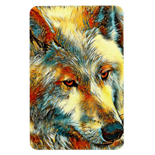 Magnet Flexible AnimalArt_Wolf_07