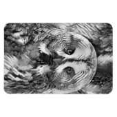 Magnet Flexible AnimalArtBW_Owl_001 (Horizontal)
