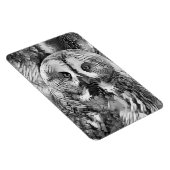 Magnet Flexible AnimalArtBW_Owl_001 (Côté Droit)