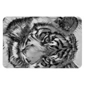 Magnet Flexible AnimalArtBW_Tiger_009 (Horizontal)