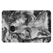 Magnet Flexible AnimalArtBW_Wolf_002 (Horizontal)