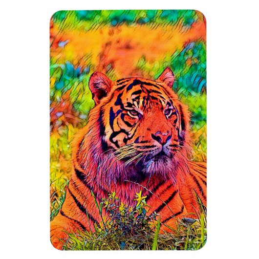 Magnet Flexible AnimalColor_Tiger_002 (Vertical)