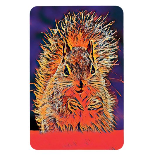 Magnet Flexible AnimalMix_Squirrel_009 (Vertical)