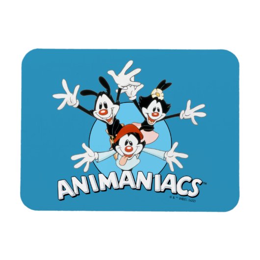 Magnet Flexible Animaniacs | Warner Siblings Armoiries grand graph (Horizontal)