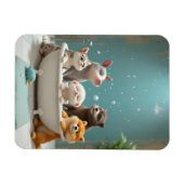 Magnet Flexible Animaux amusants dans la baignoire (Horizontal)