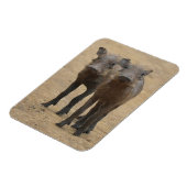 Magnet Flexible Animaux de bébés cutest | Deux jeunes phacochères (Côté Gauche)