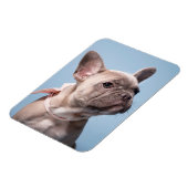 Magnet Flexible Animaux de bébés cutest | French Bulldog Pink Bow (Côté Gauche)