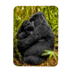 Magnet Flexible Animaux de bébés cutest   Gorilla & bébé