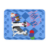 Magnet Flexible Animaux de fête (Horizontal)