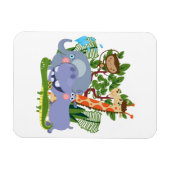 Magnet Flexible Animaux mignons de safari (Horizontal)
