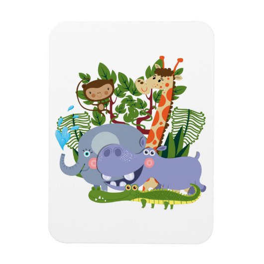 Magnet Flexible Animaux mignons de safari (Vertical)