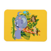 Magnet Flexible Animaux mignons de safari (Horizontal)