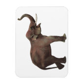 Magnet Flexible Animaux sauvages vintages, Eléphants asiatiques de (Vertical)