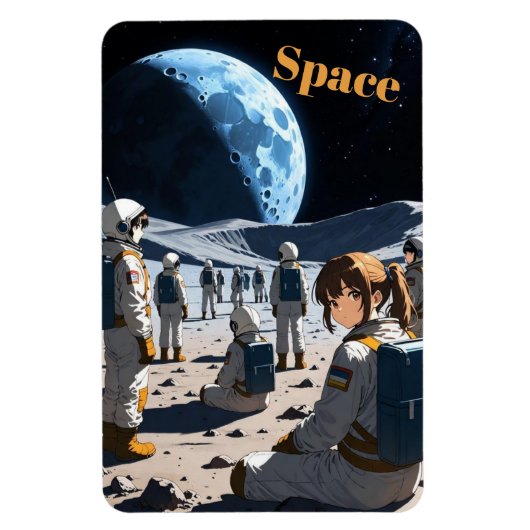Magnet Flexible Anime dans l'espace (Vertical)