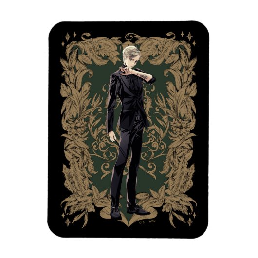Magnet Flexible Anime Draco Malfoy Cadre Orné (Vertical)