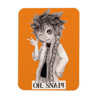 Magnet Flexible Anime Guy O SNAP, dessin original