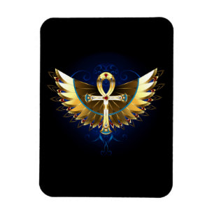 Magnet Flexible Ankh or avec ailes