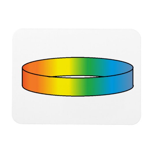Magnet Flexible Anneau arc-en-ciel (Horizontal)