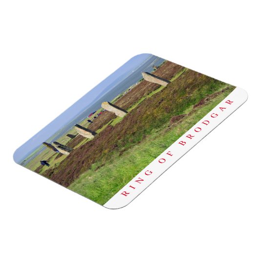 Magnet Flexible Anneau d'aimant frigo vue Brodgar (Côté Gauche)