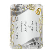 Magnet Flexible Anneaux Et Coeurs Mariages D'Or Économisez L'Aiman (Vertical)