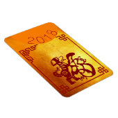 Magnet Flexible Année Chien Chinois 2018 Red Papercut Gold 4x6 Mag (Côté Droit)